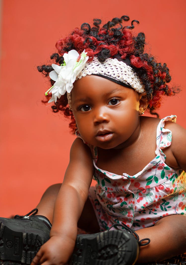 Baby Girl With Dyed Hair