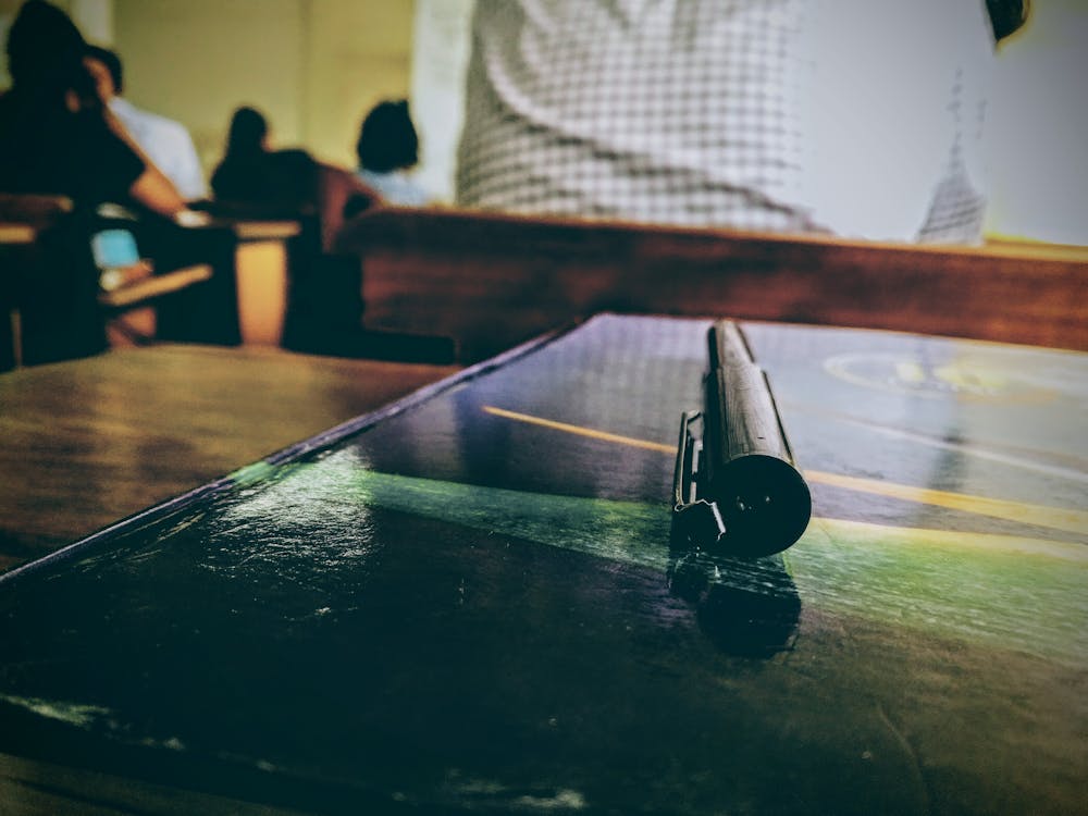 Free stock photo of blurred, chair, pen