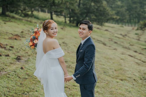 Happy Bride and Groom