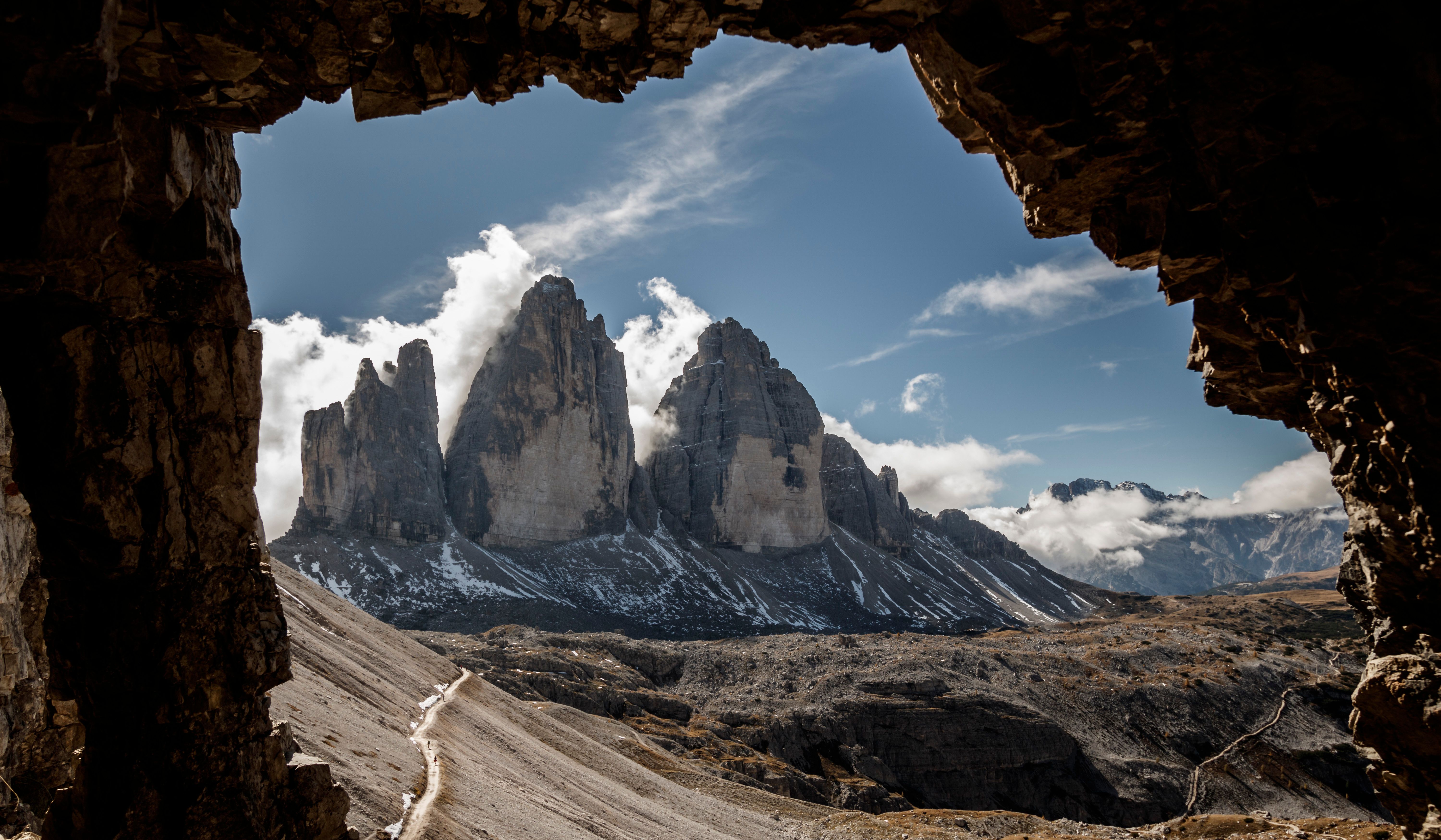 Le Rifugio Lavaredo et la Forcella
