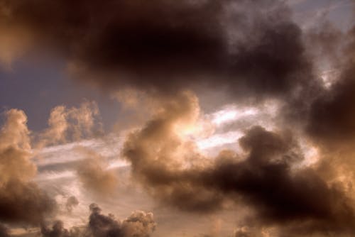 Foto stok gratis angin ribut, awan gelap, bentangan awan
