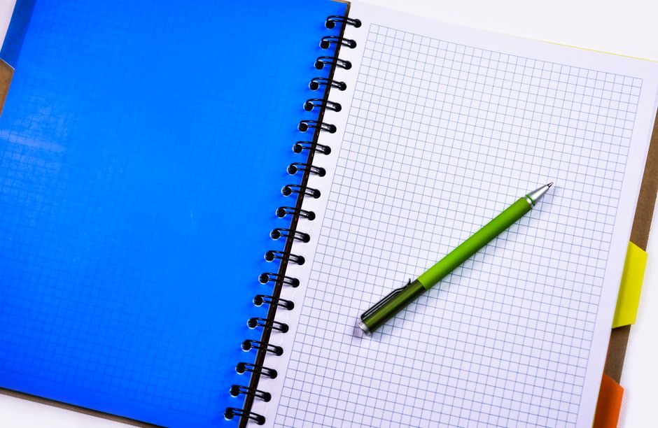desk or table during a short return to notes notes pen notebook lifestyle photo 1