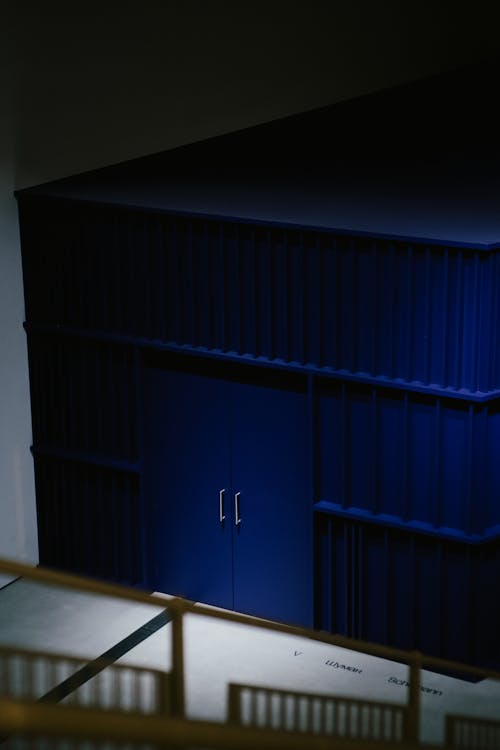 Storage with Blue Door