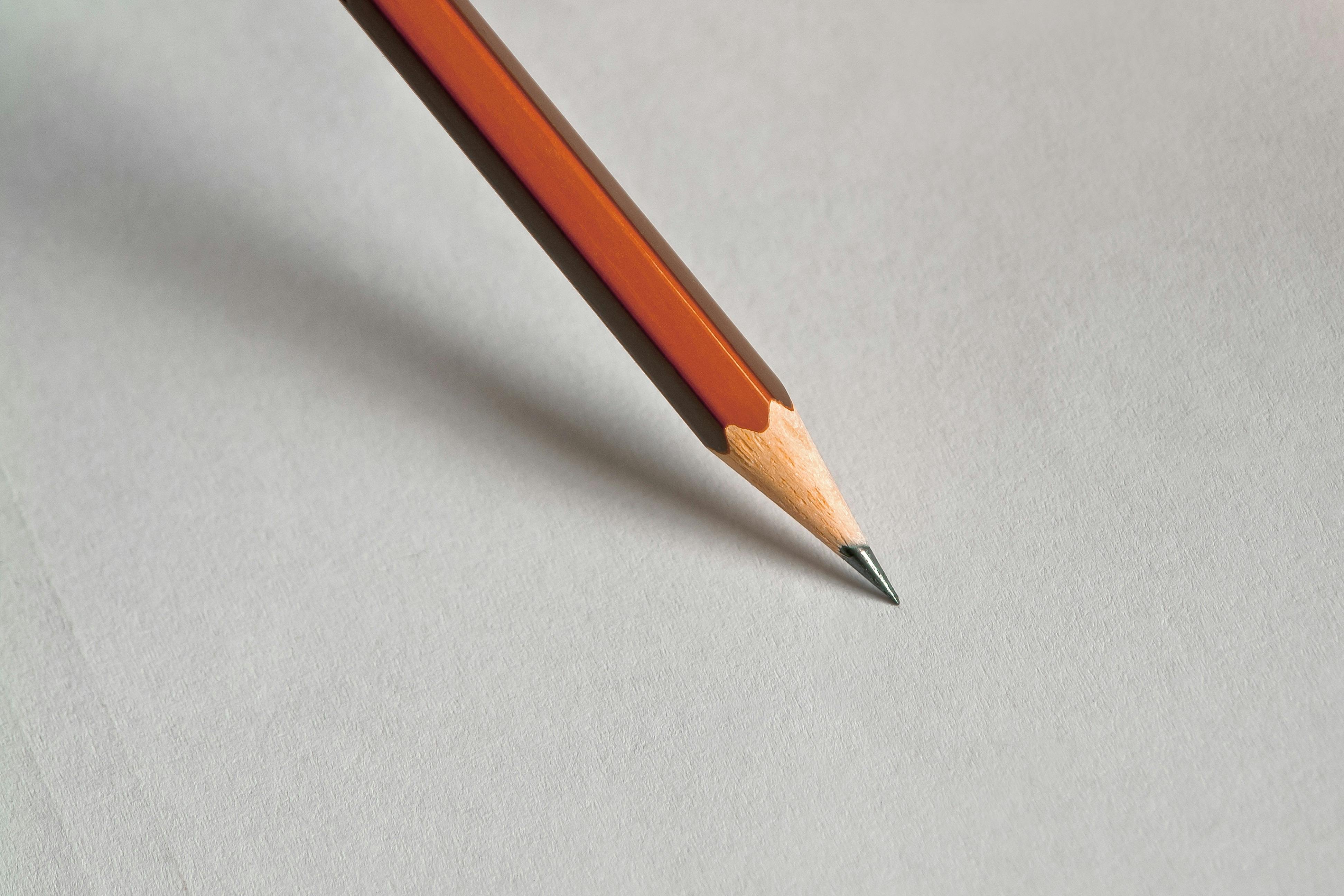 Pencil and Drawing on Paper · Free Stock Photo
