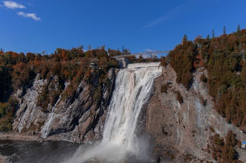 Immagine gratuita di acqua corrente, alberi, cascata