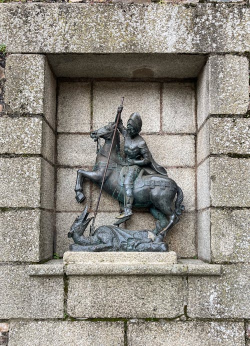 Gratis stockfoto met caballo, escultura, san jorge