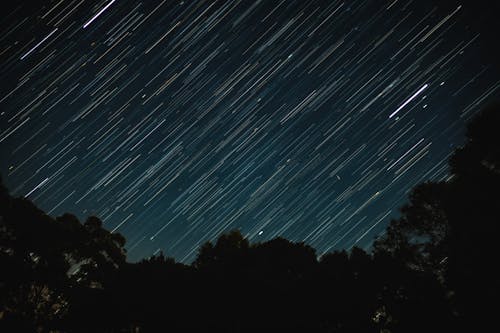Бесплатное стоковое фото с Астрономия, длинная экспозиция, звезды