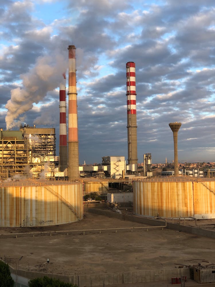 Clouds Over Factory Chimneys