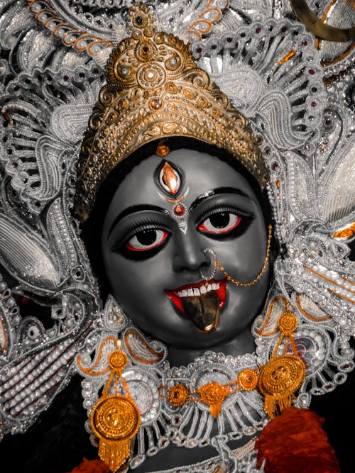 Бесплатное стоковое фото с вертикальный выстрел, драгоценности, индуистская богиня