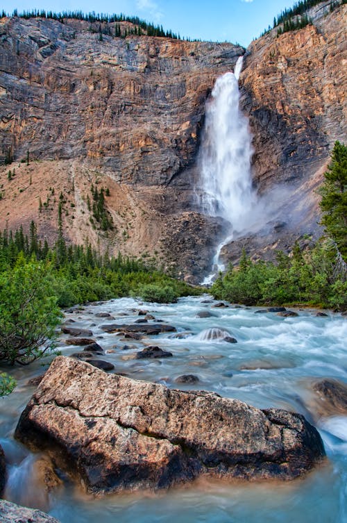 Free Scenic View Of Waterfalls Stock Photo