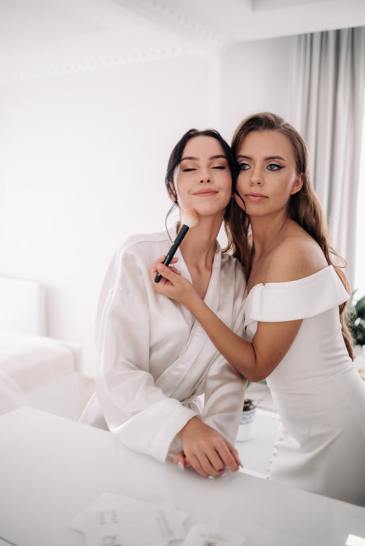 Two Women During Makeup