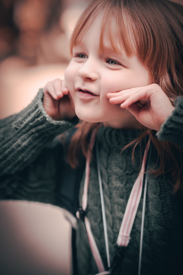 Face Of Posing Girl 