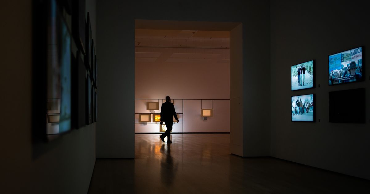 Art gallery opening