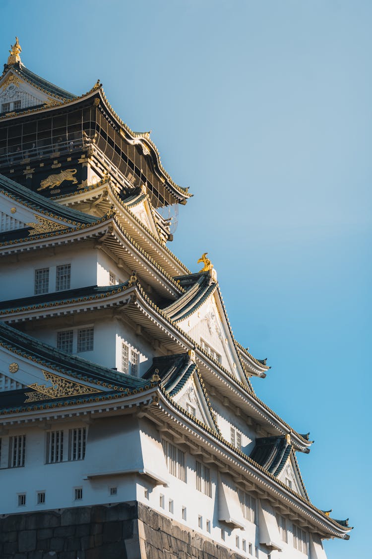 Temple Building And Clear Sky