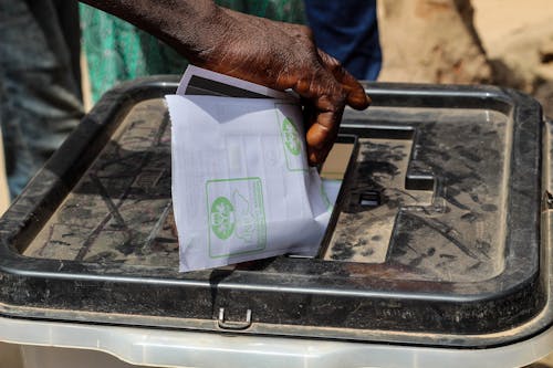 Man Throwing out Paper 