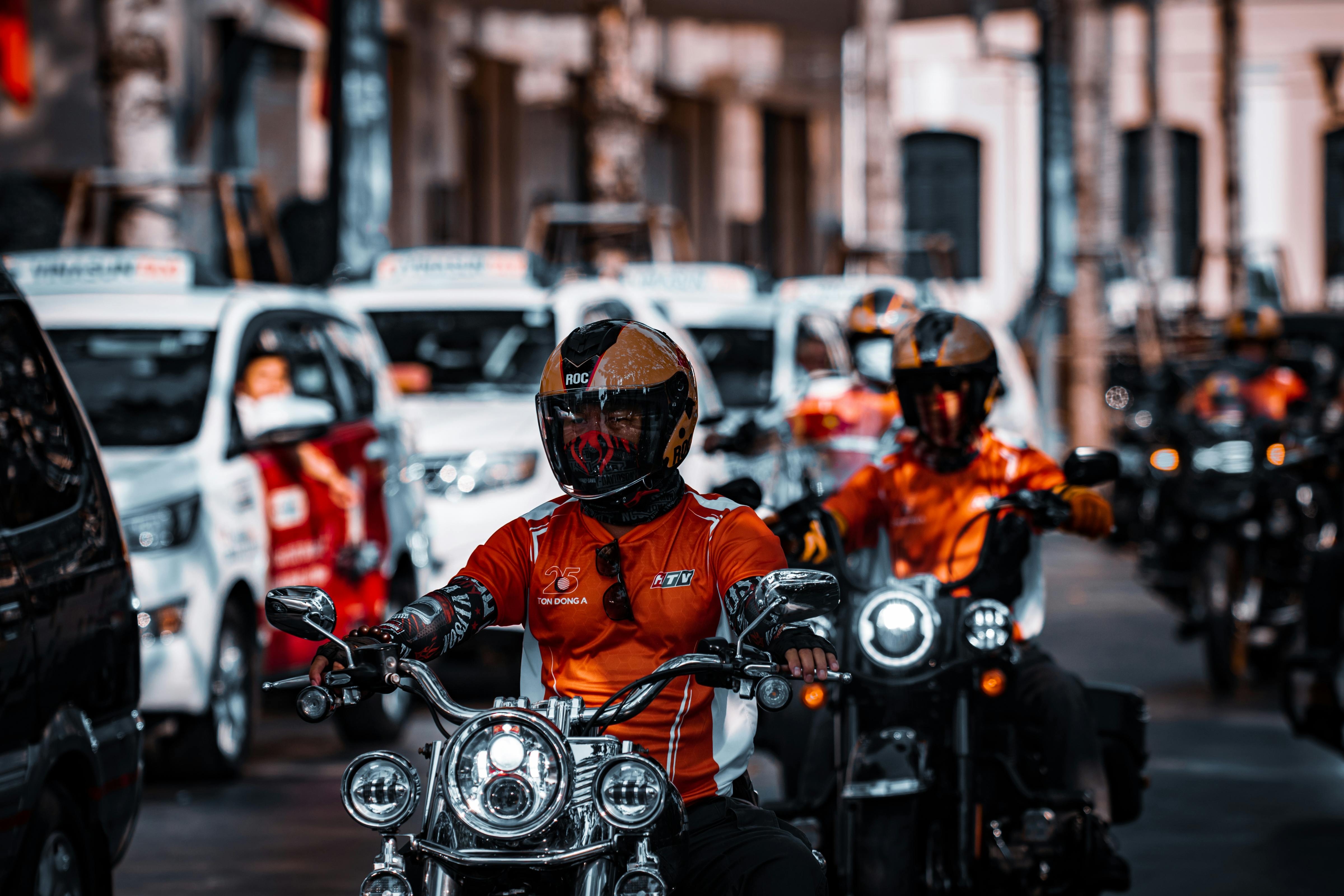 Urban Bikers Parade Free Stock Photo