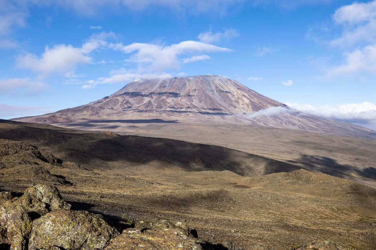 Mount Kilimanjaro under a clear sky
