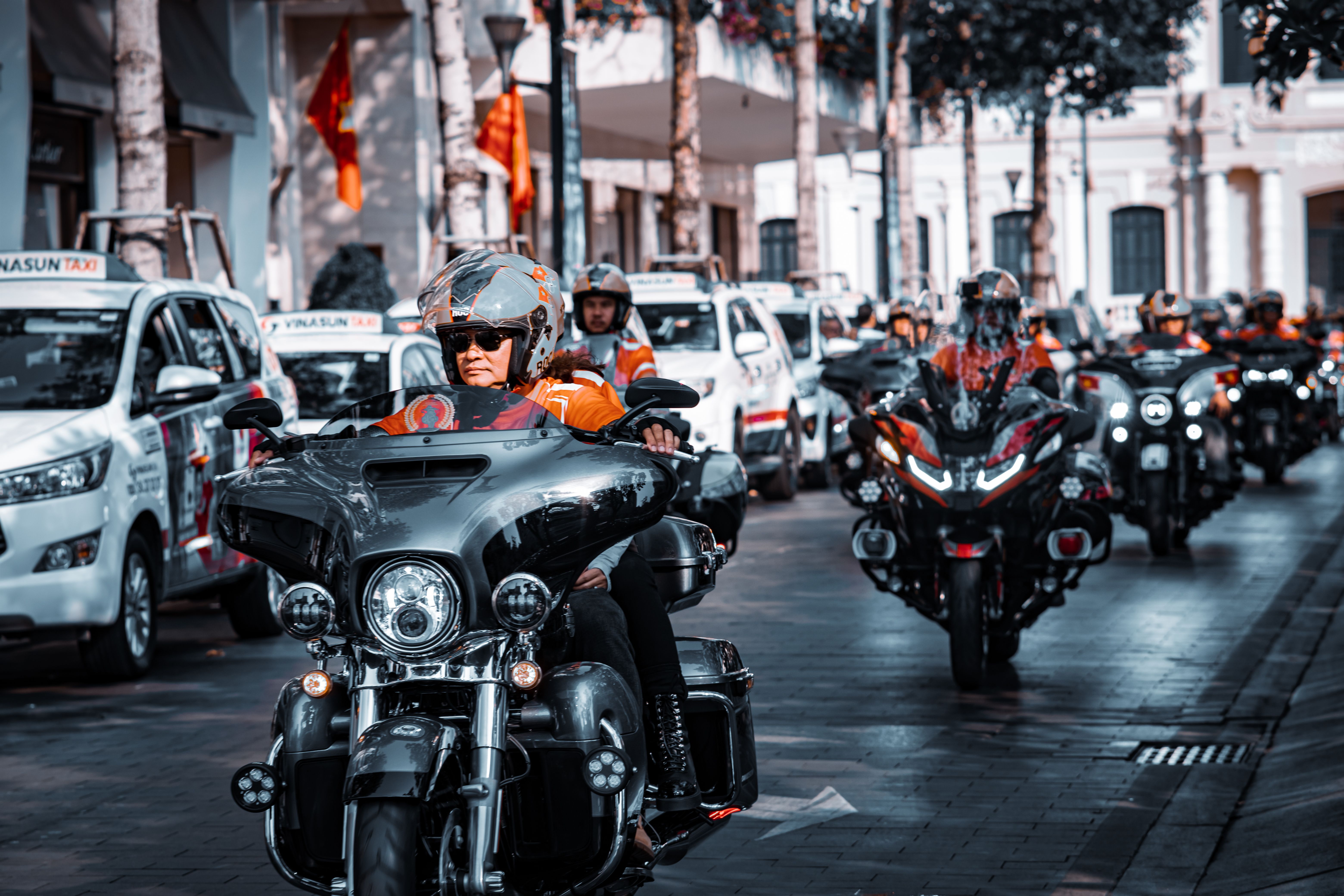 Motorcycle route in Attapeu to the Vietnam Border winding through lush green jungle
