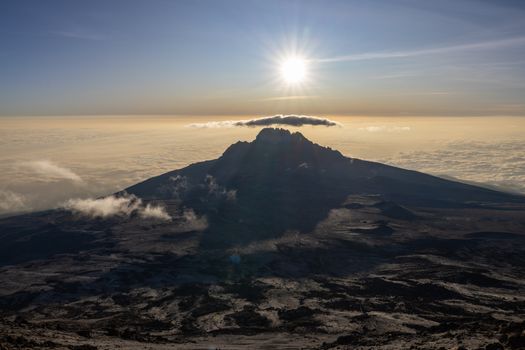 Uhuru Peak summit at dawn — Kilimanjaro