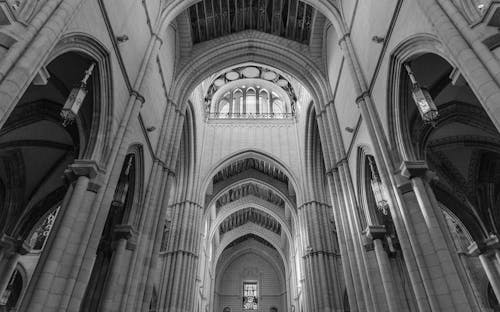 Grijswaardenfotografie Van De Kathedraal