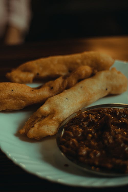  Indian Food on Plate