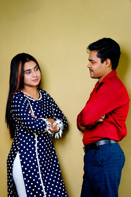 Free Young Couple Looking at Each Other Stock Photo