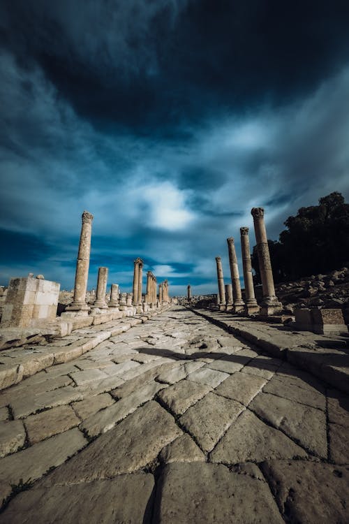 Clouds over Columns in Temple of Artemis