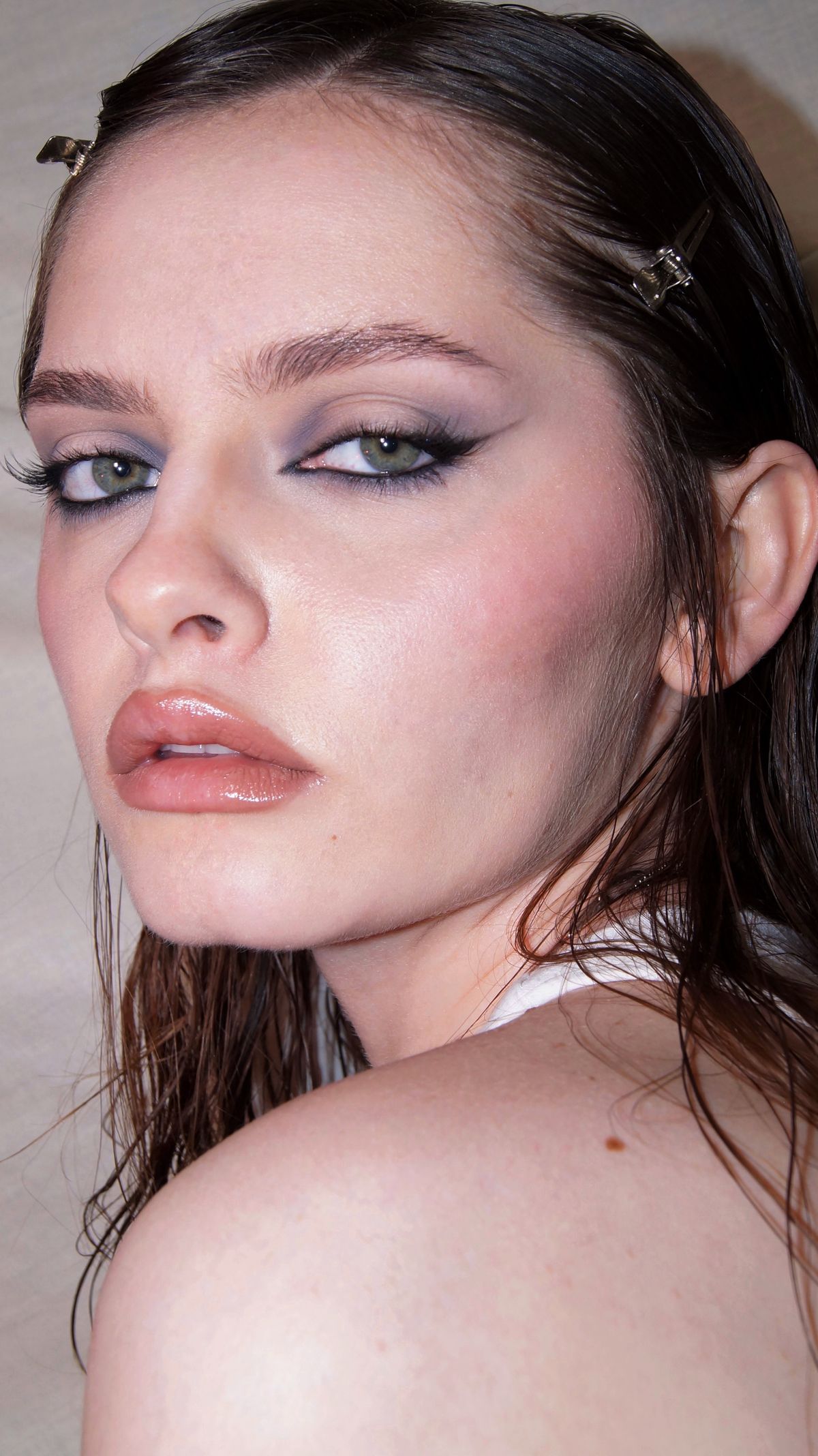 Close-up van dramatische make-up
