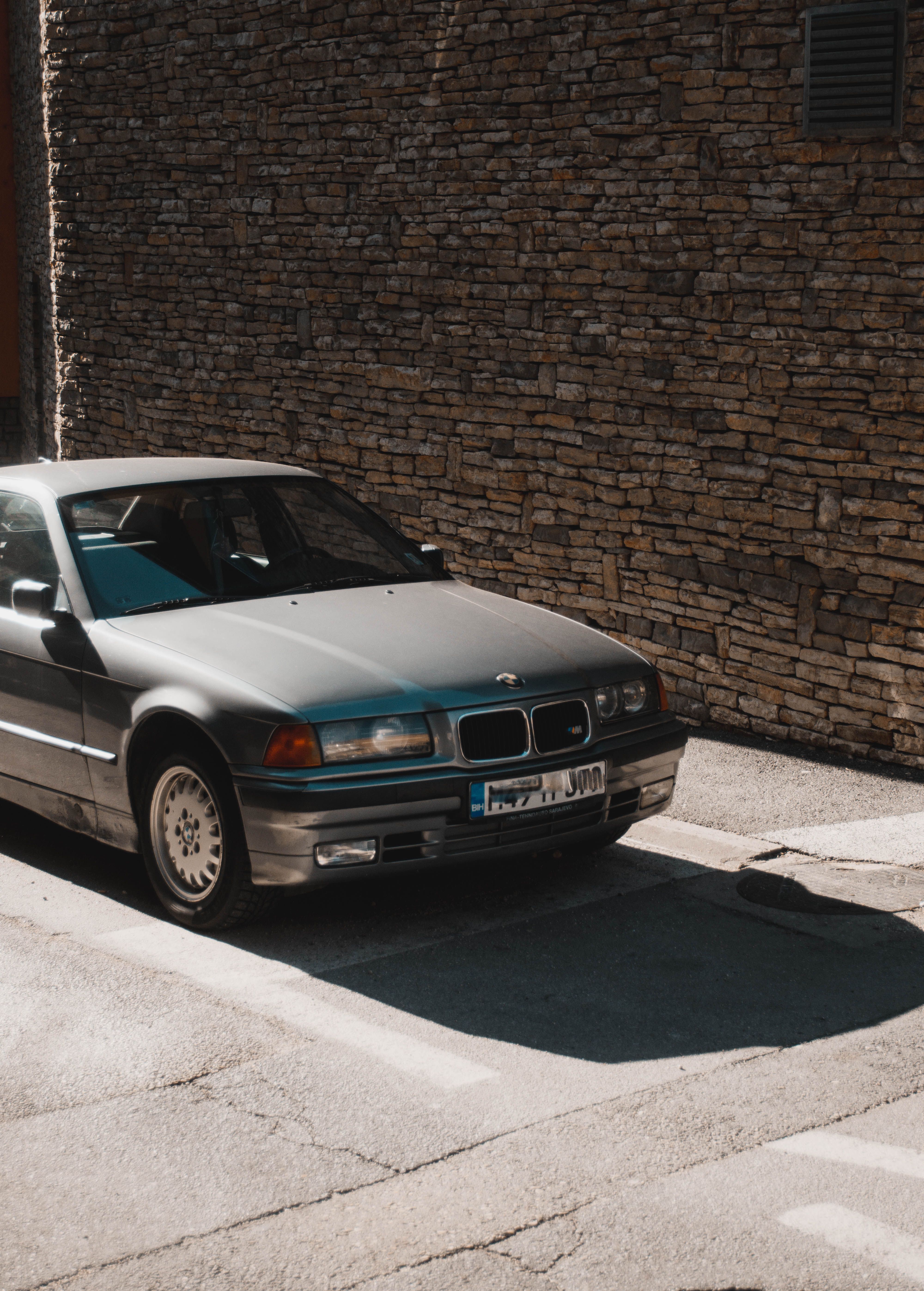 BMW Car Parked in the Parking Lot · Free Stock Photo