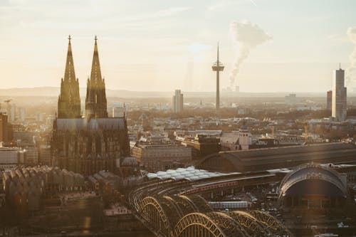 City of Cologne with Gothic Cathedral