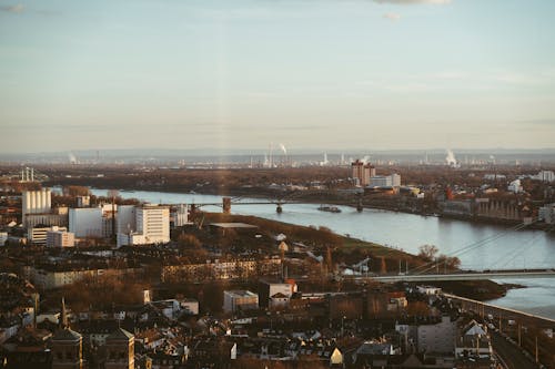 Free Cityscape with River Stock Photo