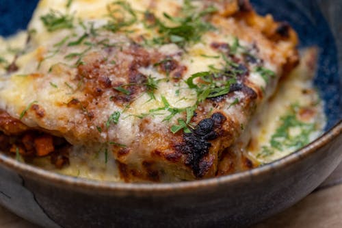 Lasagna with Roasted Cheese and Herbs