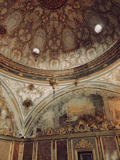 Ornamented Dome Ceiling in Church