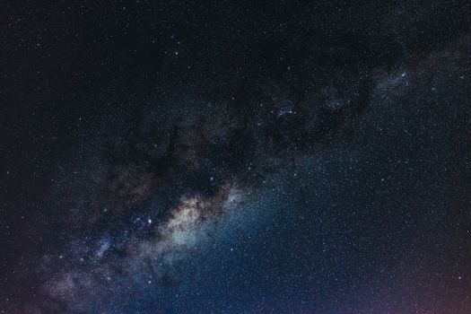 A mesmerizing view of the Milky Way galaxy showcasing a rich star field in outer space.