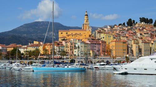 Yachts and Boats in Marina