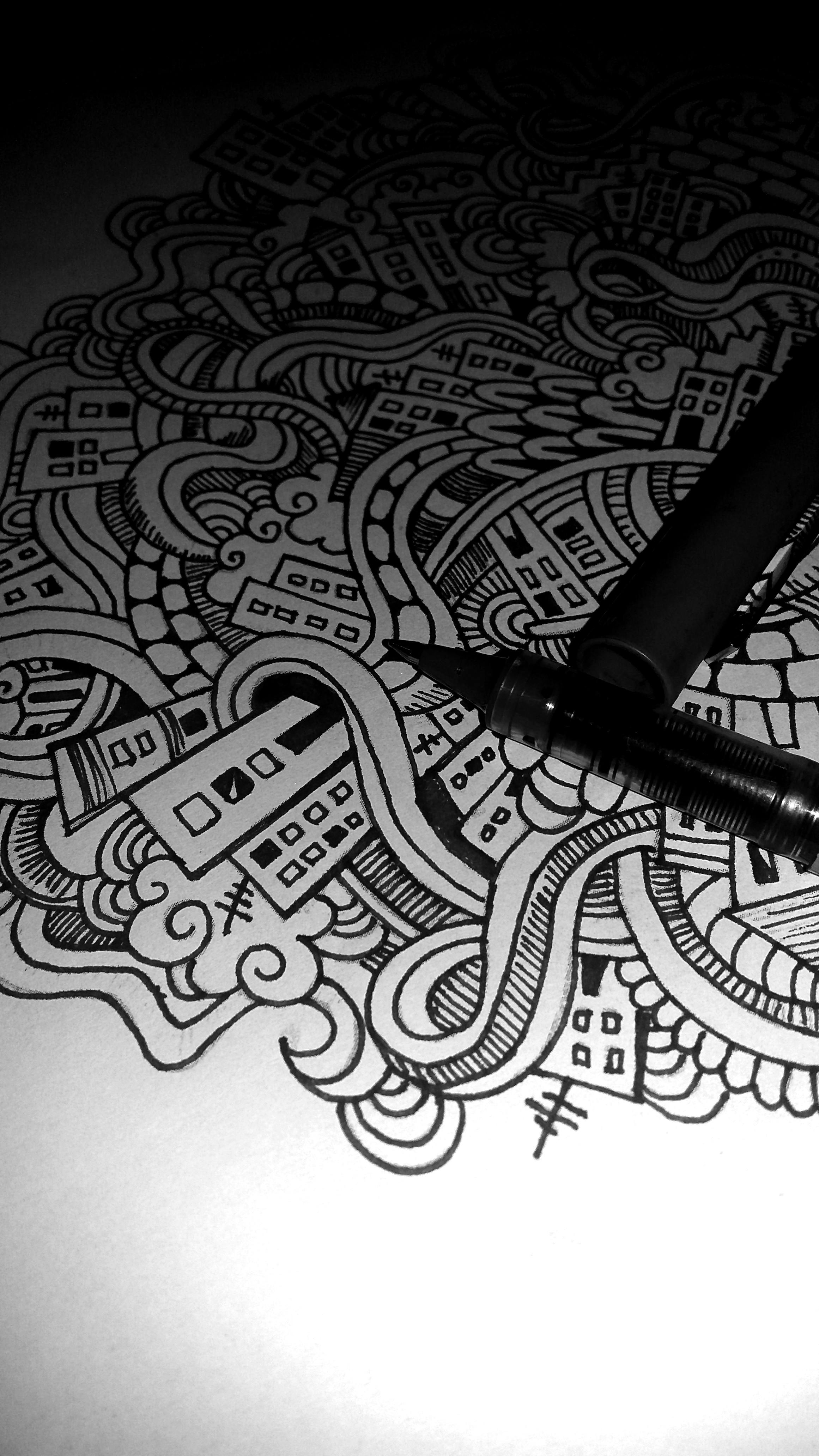 24 Gambar Doodle  Keren Hitam  Putih Cari Gambar Keren HD