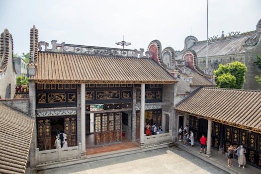 Courtyard of Foshan Ancestral Temple