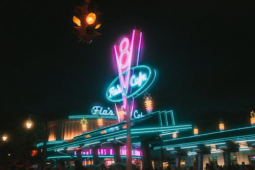 Free stock photo of disneyland, neon