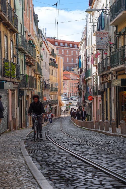 Immagine gratuita di andare in bicicletta, ciottolo, cittadina