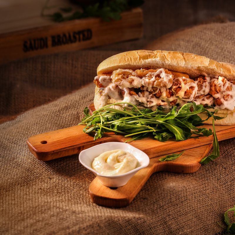 Air Fryer Eid Herb-Crusted Chicken Sandwich