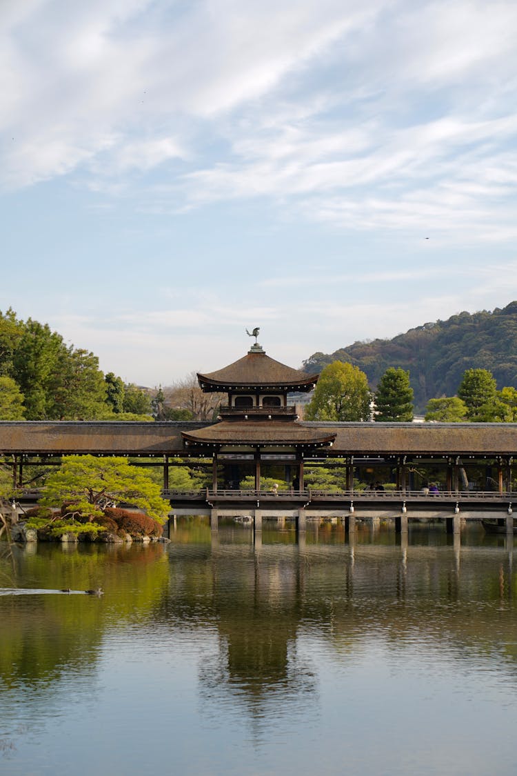 Traditional Japanese Passage On River