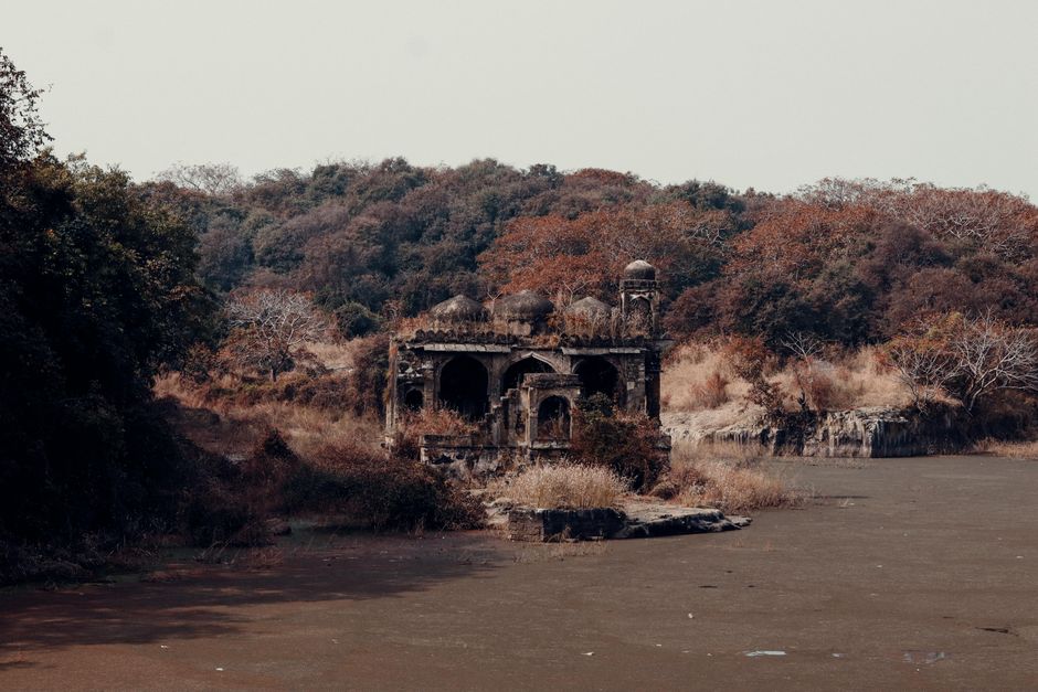 Abandoned stone temple