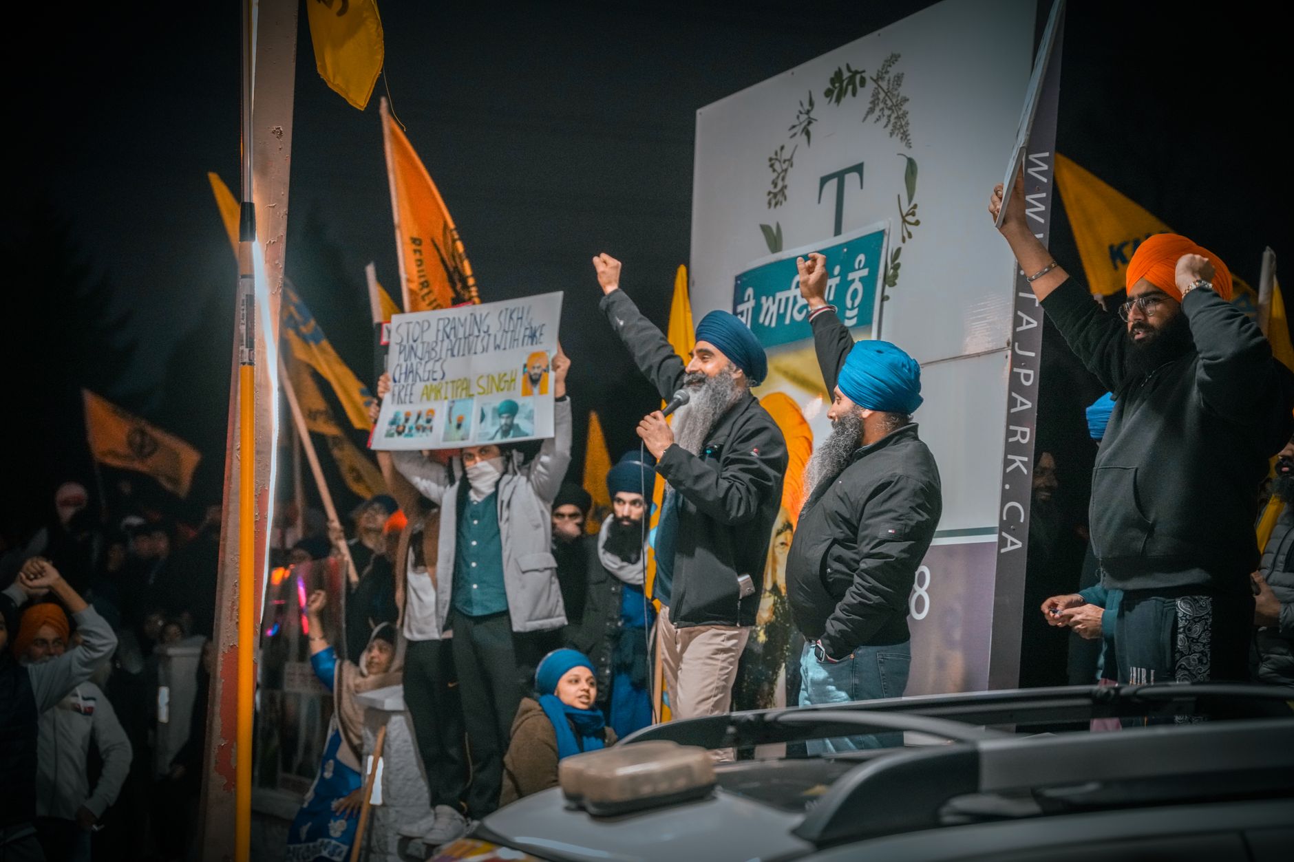 Hindistan'da tutuklu bulunan İskoçyalı Sih aktivist Jagtar Singh Johal'ın destekçileri