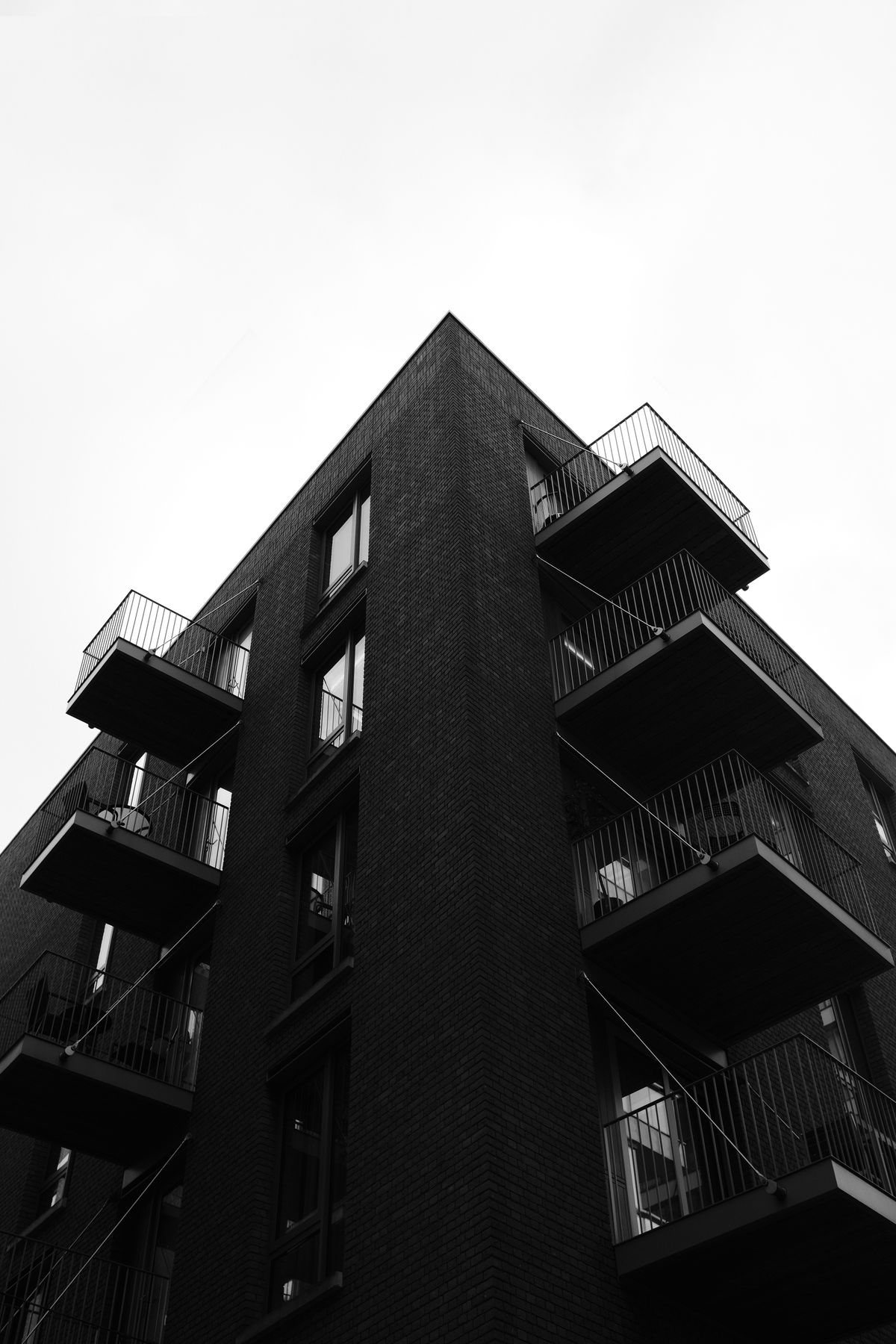 Residential block of flats representing apartment blocks requiring asbestos management in communal areas