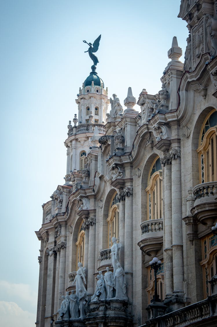 Facade Of The Gran Teatro De La Habana In Havana, Cuba 