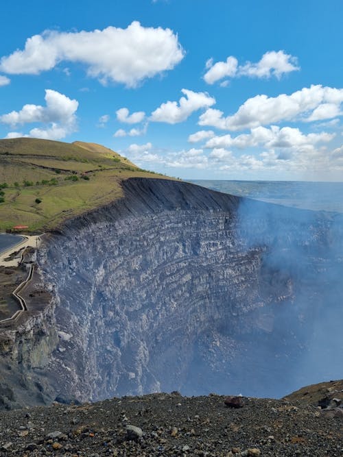 View of the Crater of the Masaya Volcano in Masaya, Nicaragua