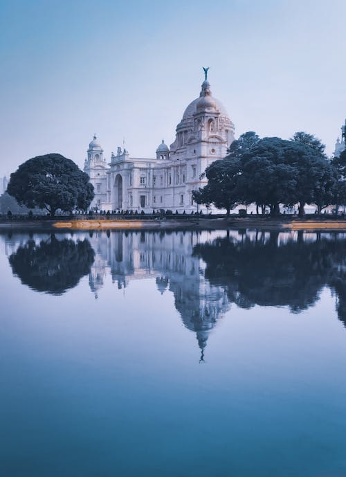 Victoria Memorial Reflected in the Lake 