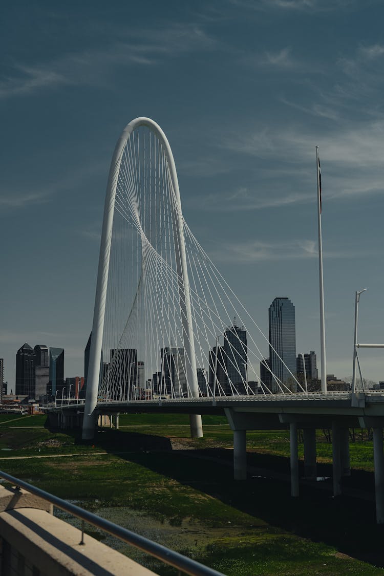 Margaret Hunt Hill Bridge In Dallas, Texas, United States