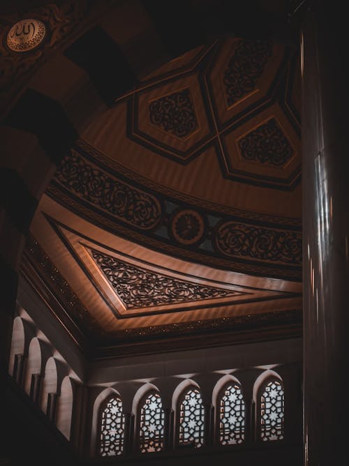 Mosaics on the Ceiling in a Mosque 