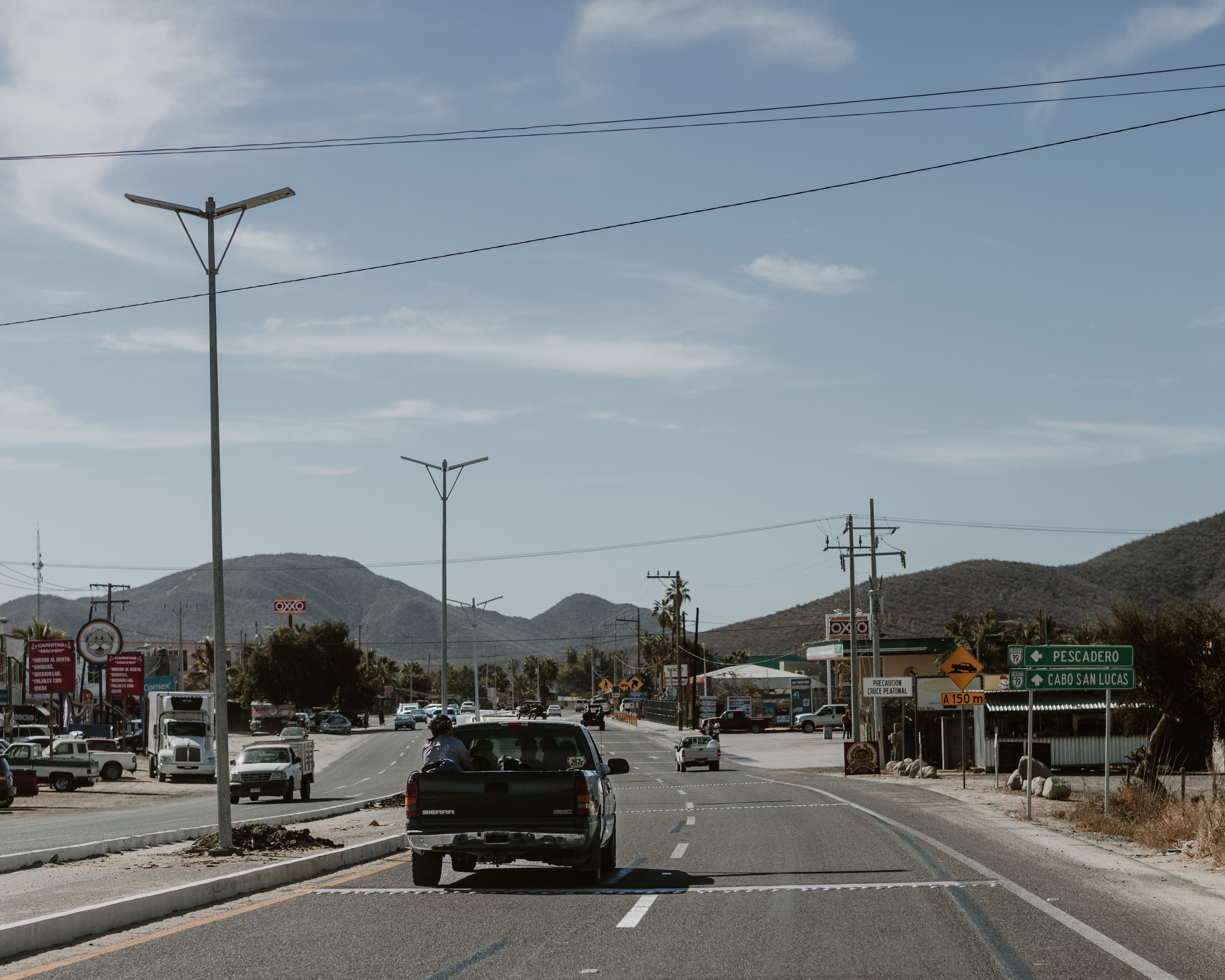 La Paz Baja California highway desert drive
